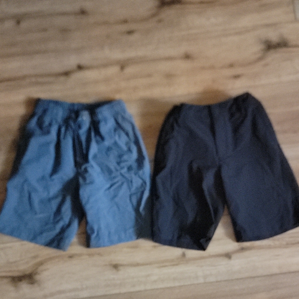 Boys Blue and Black Shorts Set